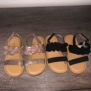 Toddler girl cat and jack ruffle sandals